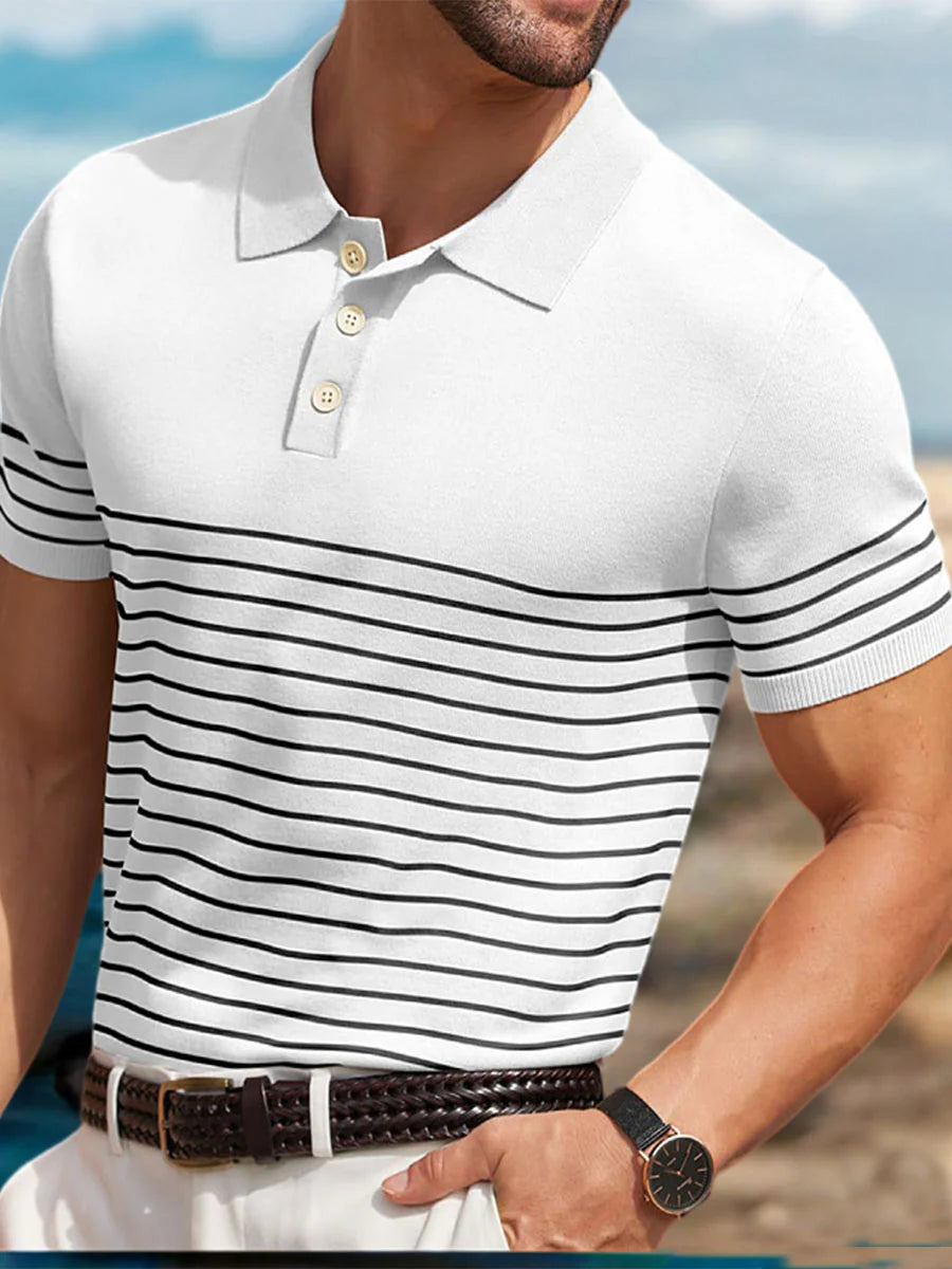 Foster Colorblock Cooling Knit Polo
