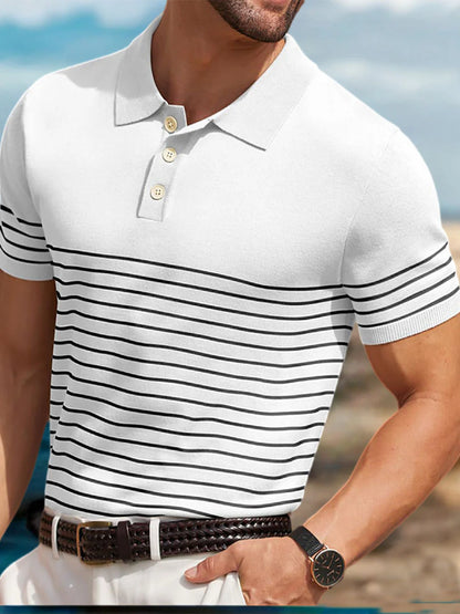 Foster Colorblock Cooling Knit Polo
