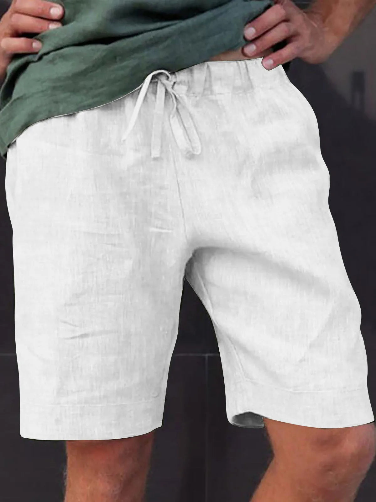 Keller Linen Multi-Pocket Drawstring Shorts