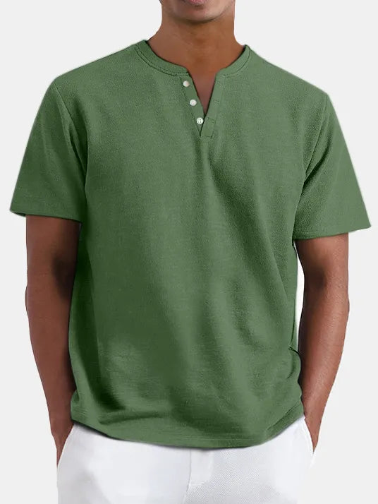 Sutton Henley Solid Tee
