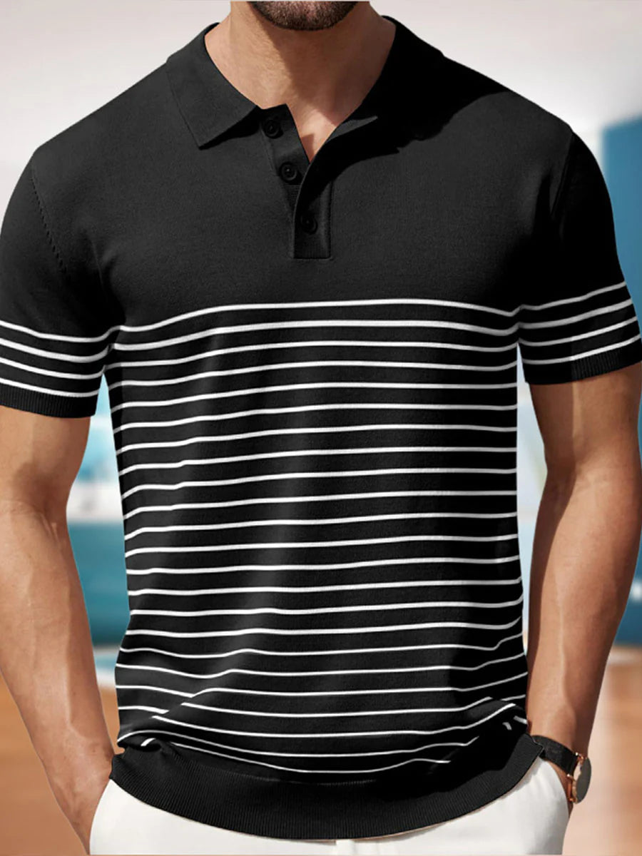 Foster Colorblock Cooling Knit Polo