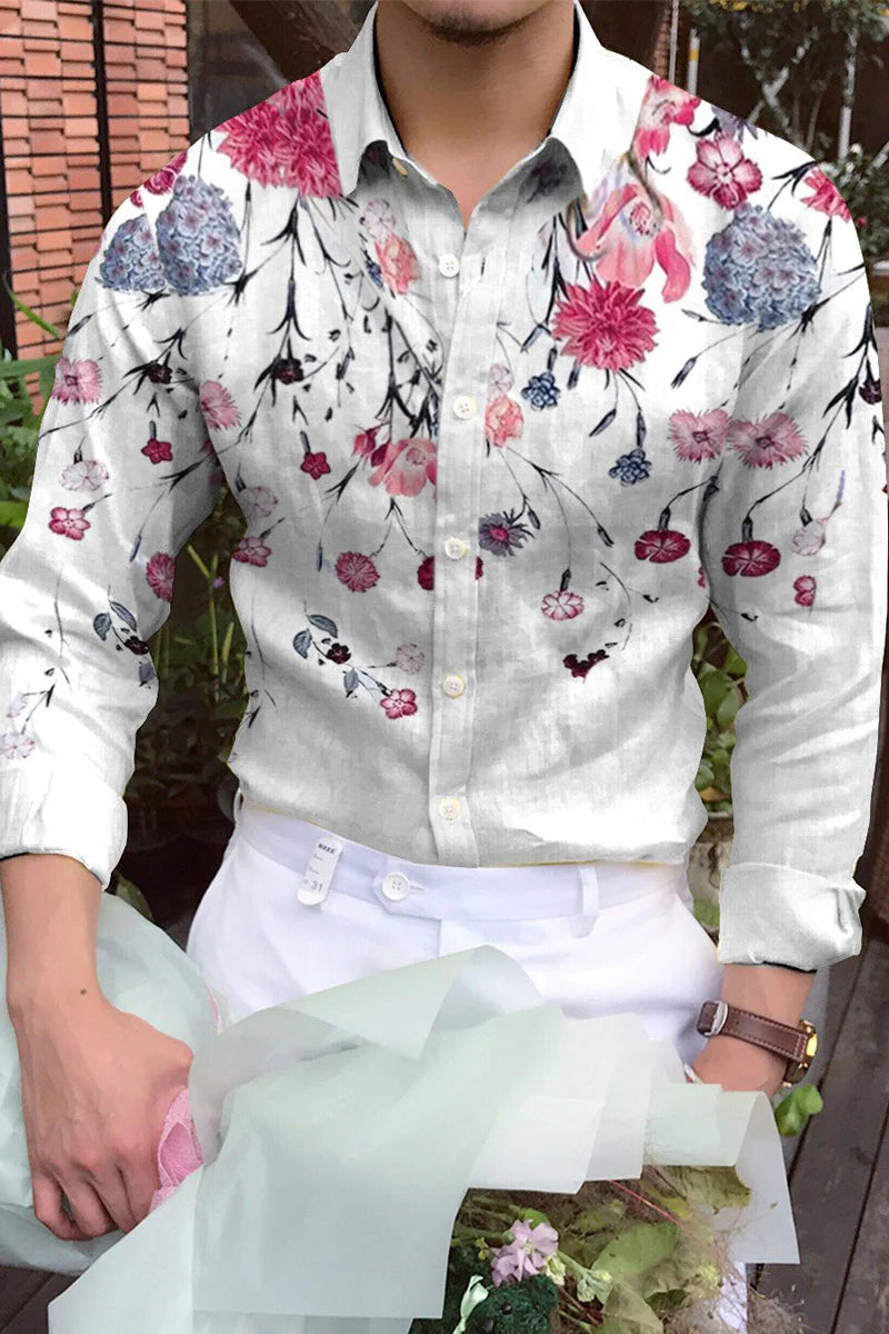 Lowell Cotton-Linen Long-Sleeve Shirt