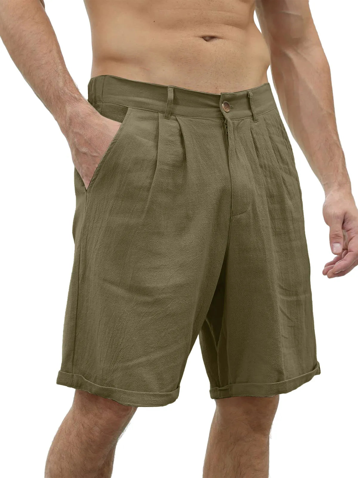 Grady Cotton-Linen Shorts