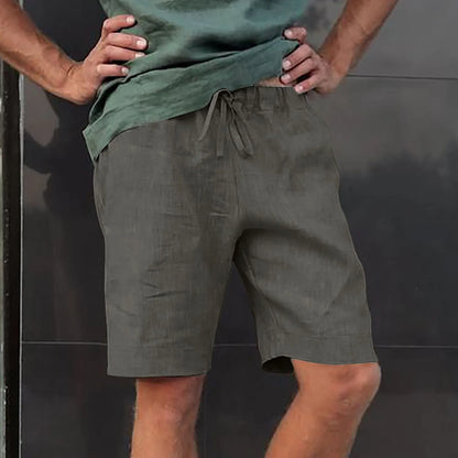 Keller Linen Multi-Pocket Drawstring Shorts