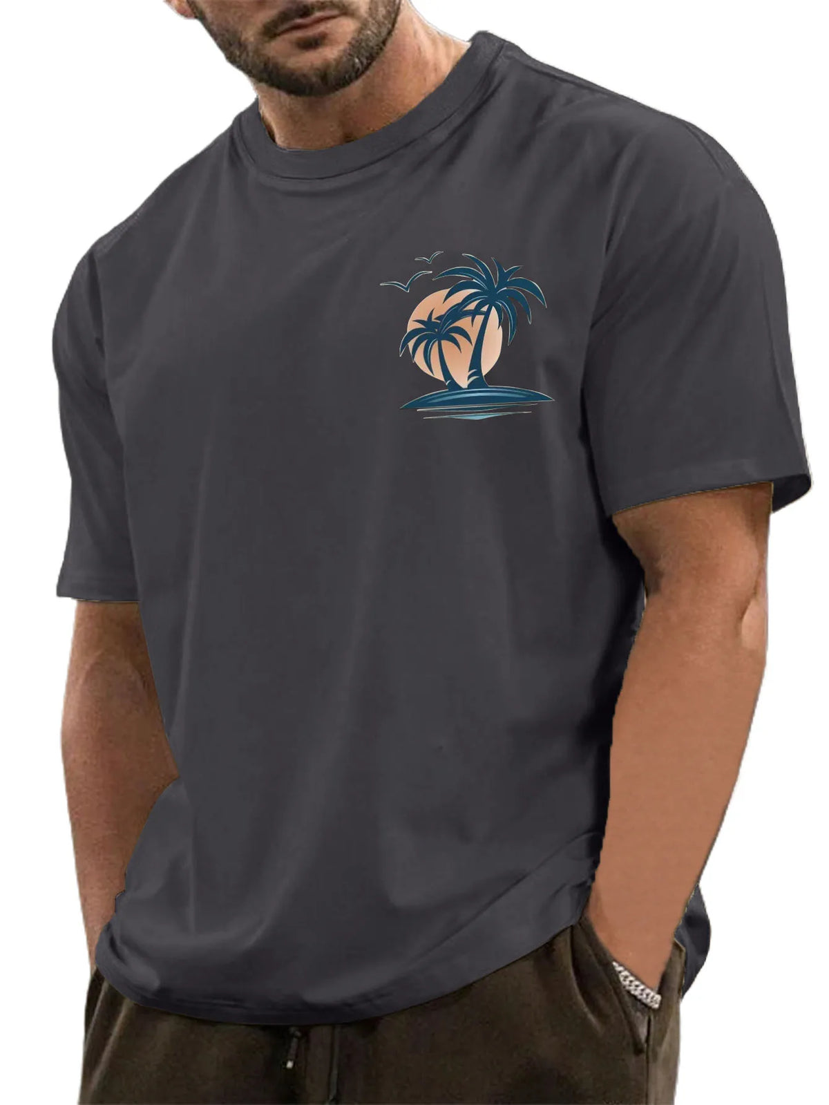 Camden Palm Tree Cotton Tee