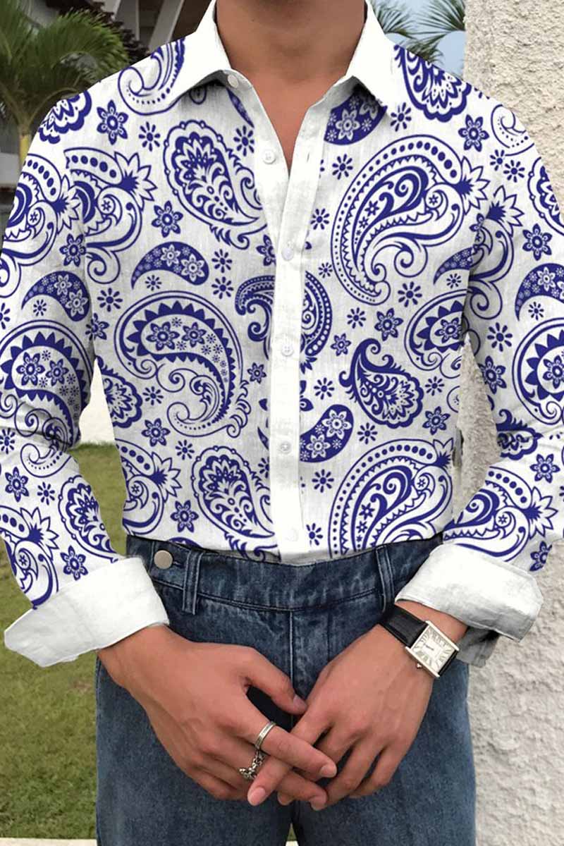 Lennox Cotton-Linen Long-Sleeve Shirt