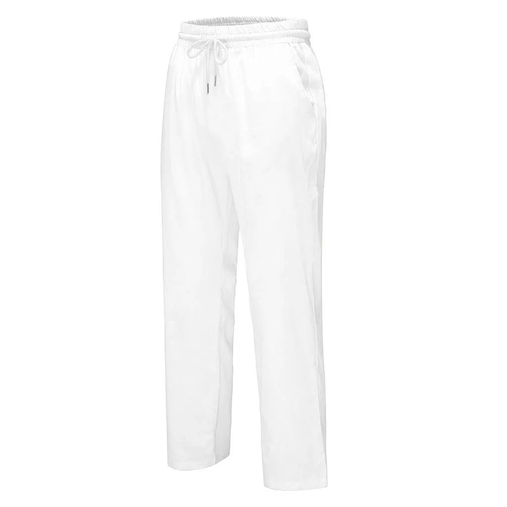 Nolan Cotton-Linen Sport Solid Pants
