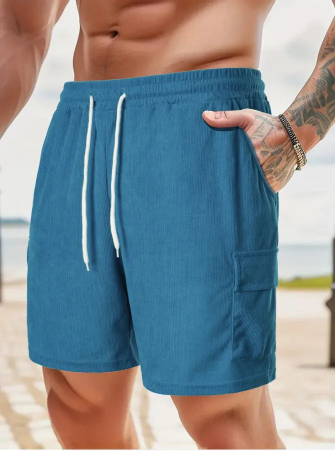 Emmett Corduroy Solid Shorts