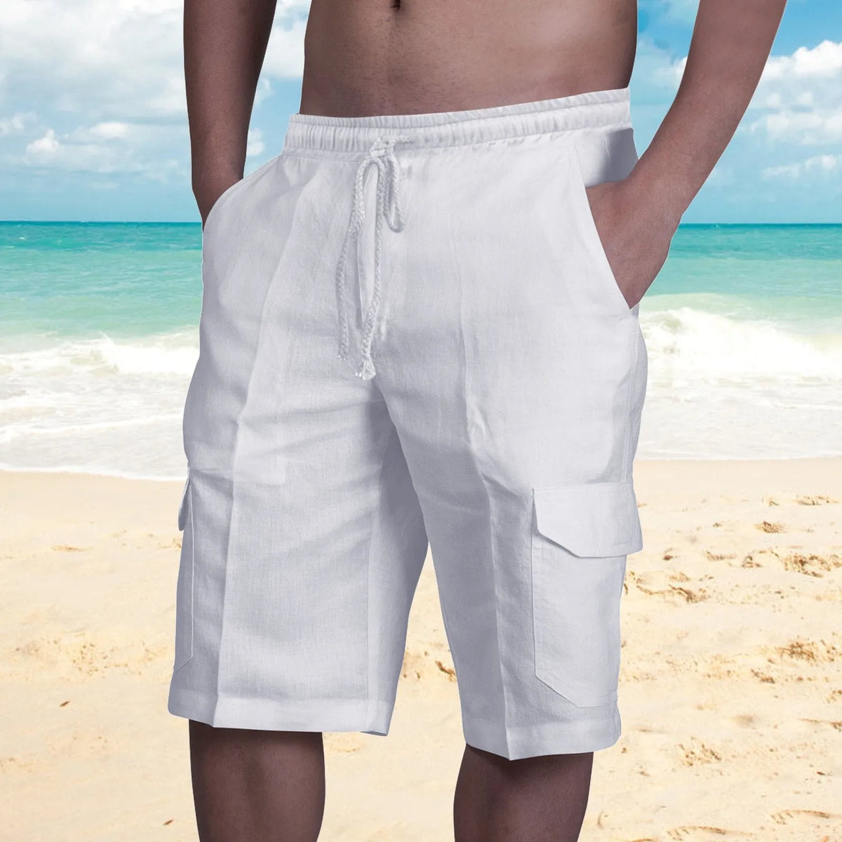 Lennox Linen Multi-Pocket Shorts