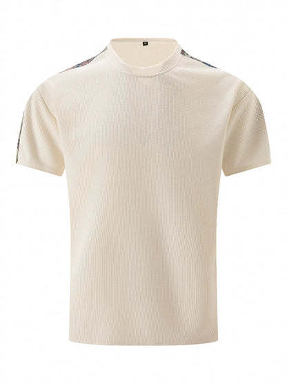 Merritt Colorblock Waffle Solid Tee