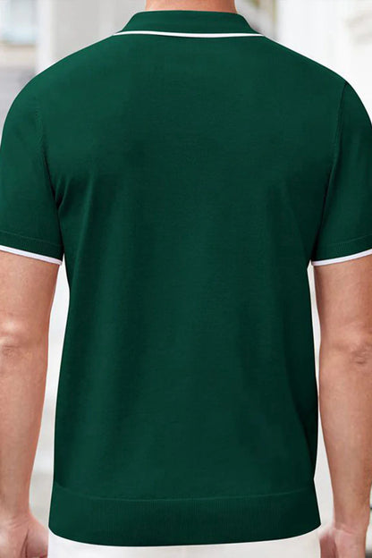 Ellis Knit Zip Polo