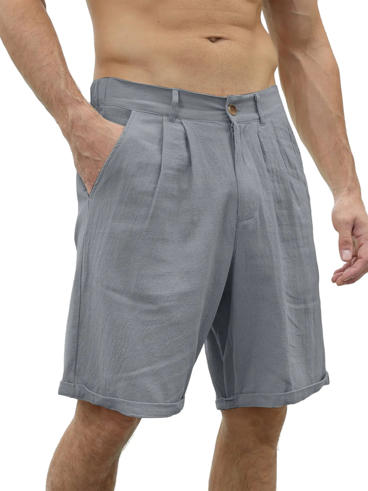 Grady Cotton-Linen Shorts
