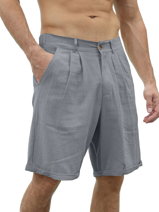 Grady Cotton-Linen Shorts