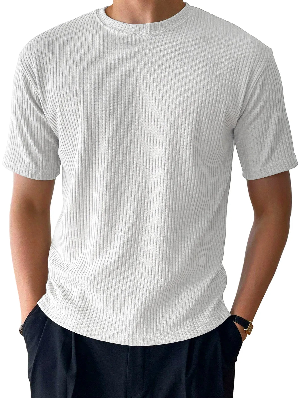 Carver Stripe Ribbed Tee