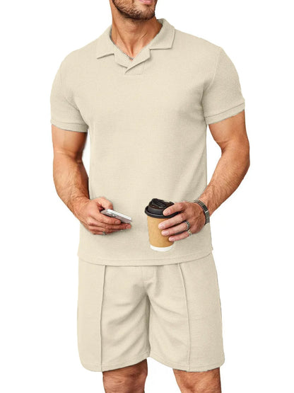 Beckett Waffle Short Two-Piece Set