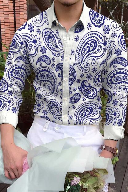 Lennox Cotton-Linen Long-Sleeve Shirt
