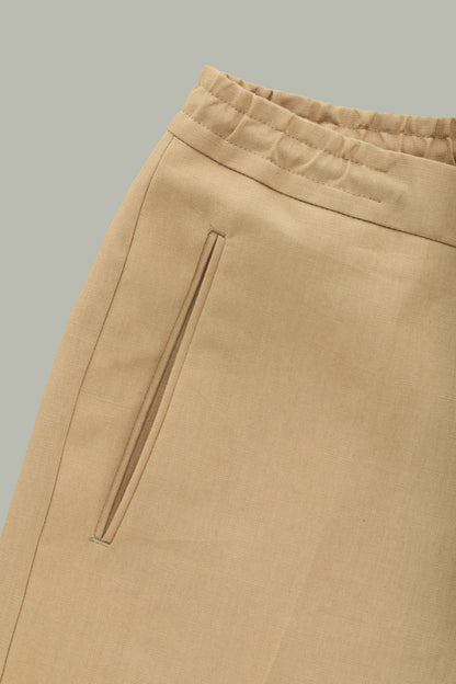 Dorian Sand Linen Easy Shorts