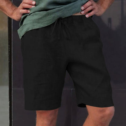 Keller Linen Multi-Pocket Drawstring Shorts