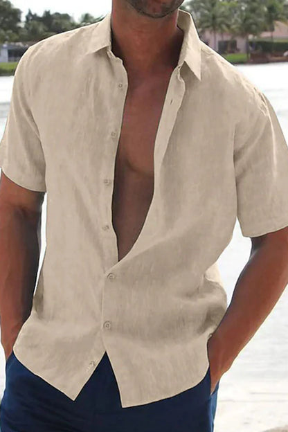 Nolan Linen Short-Sleeve Shirt