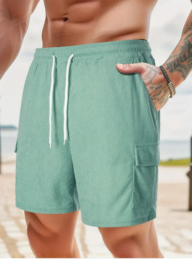 Emmett Corduroy Solid Shorts
