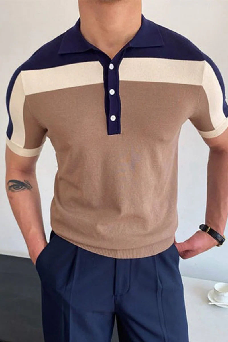 Hollis Colorblock Knit Polo