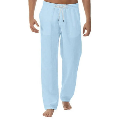 Nolan Cotton-Linen Sport Solid Pants