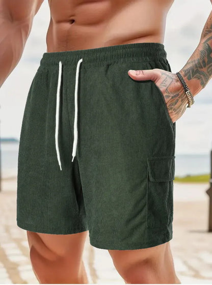 Emmett Corduroy Solid Shorts
