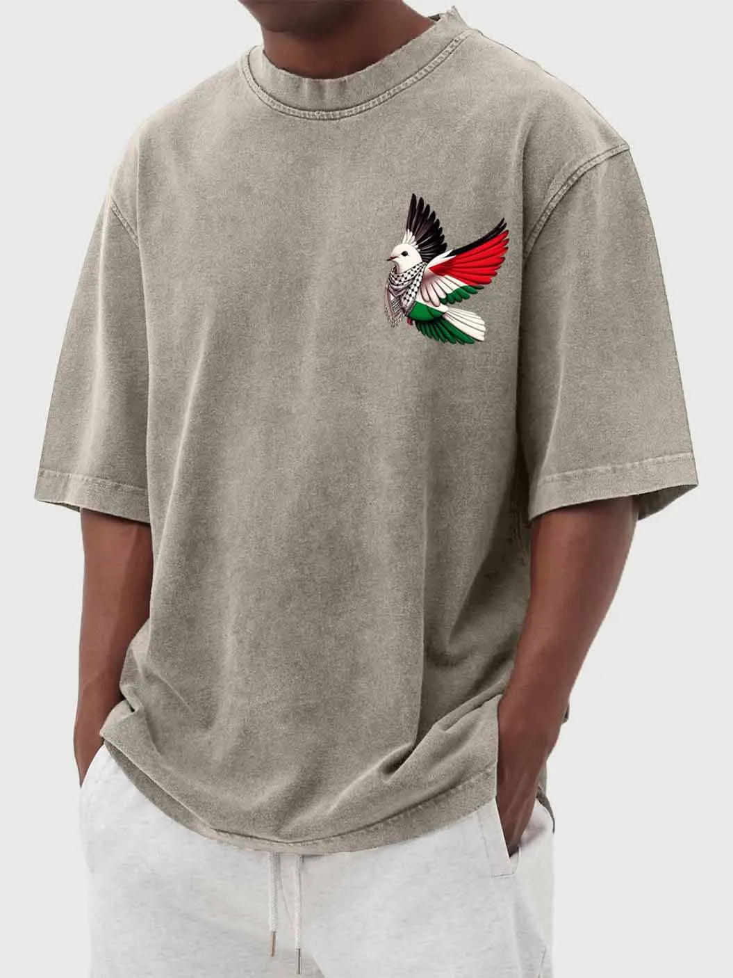 Keaton Vintage Dove Tee