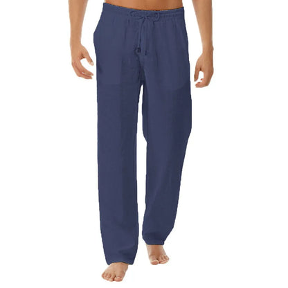 Nolan Cotton-Linen Sport Solid Pants