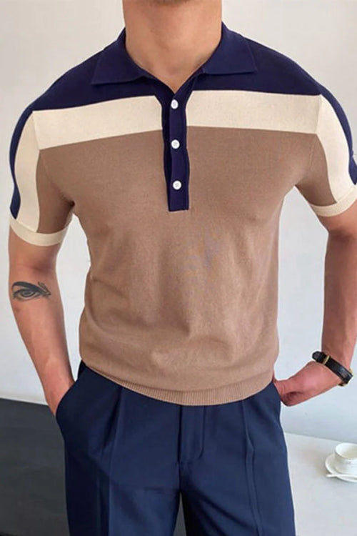 Hollis Colorblock Knit Polo