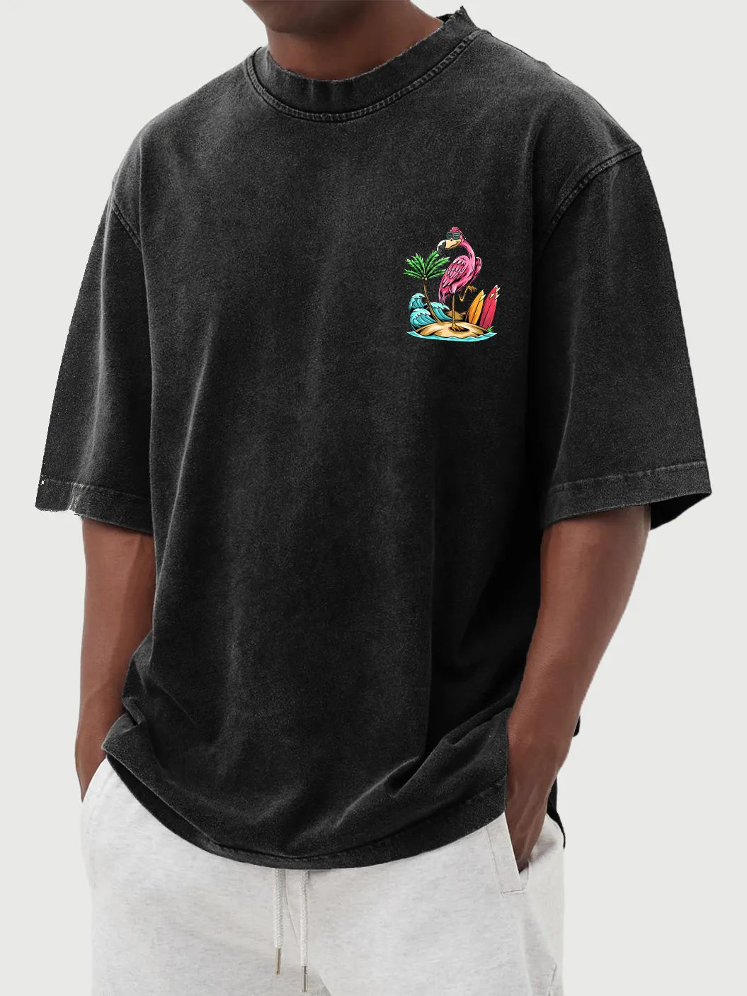 Rhodes Vintage Flamingo Tee