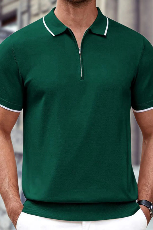 Ellis Knit Zip Polo