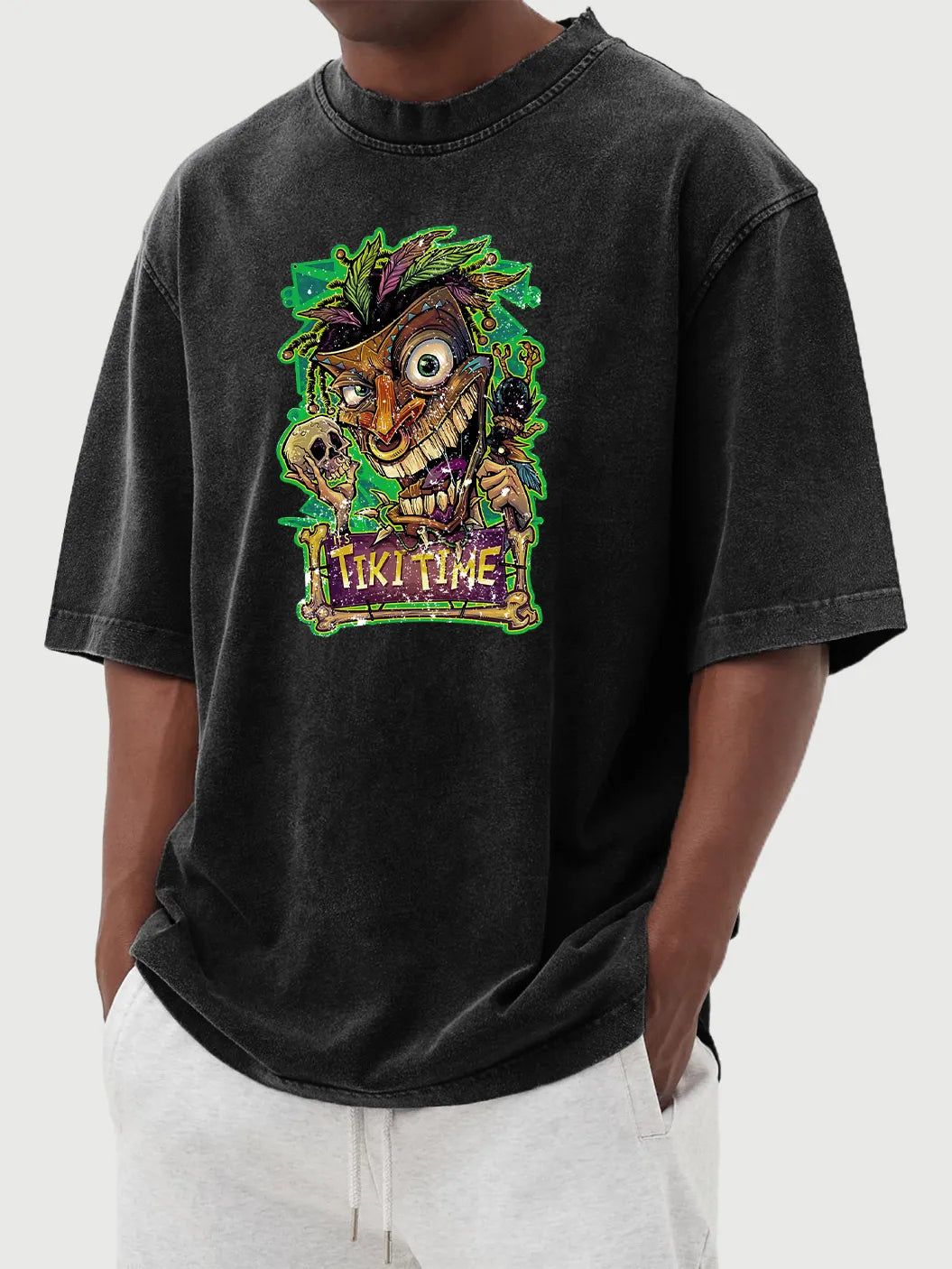 Weston Vintage Distressed Tiki Tee