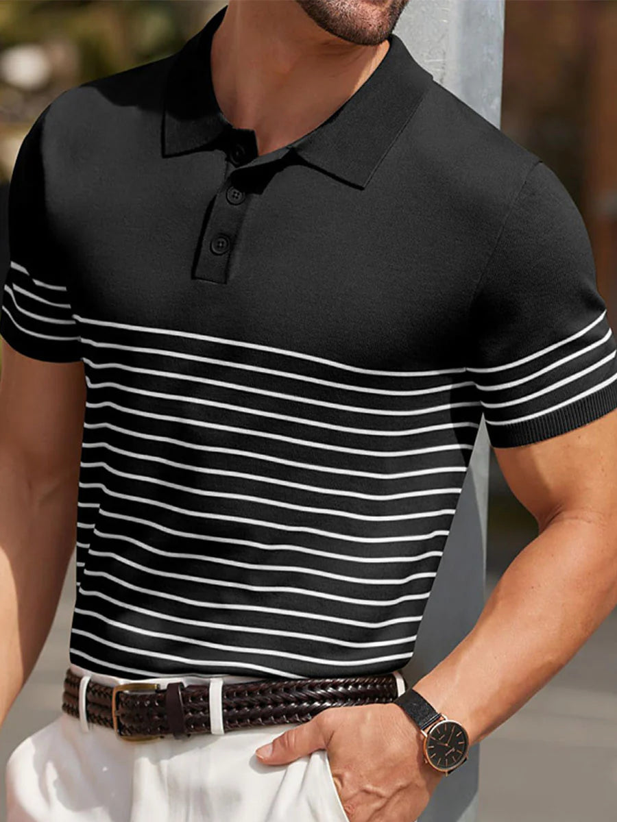 Foster Colorblock Cooling Knit Polo