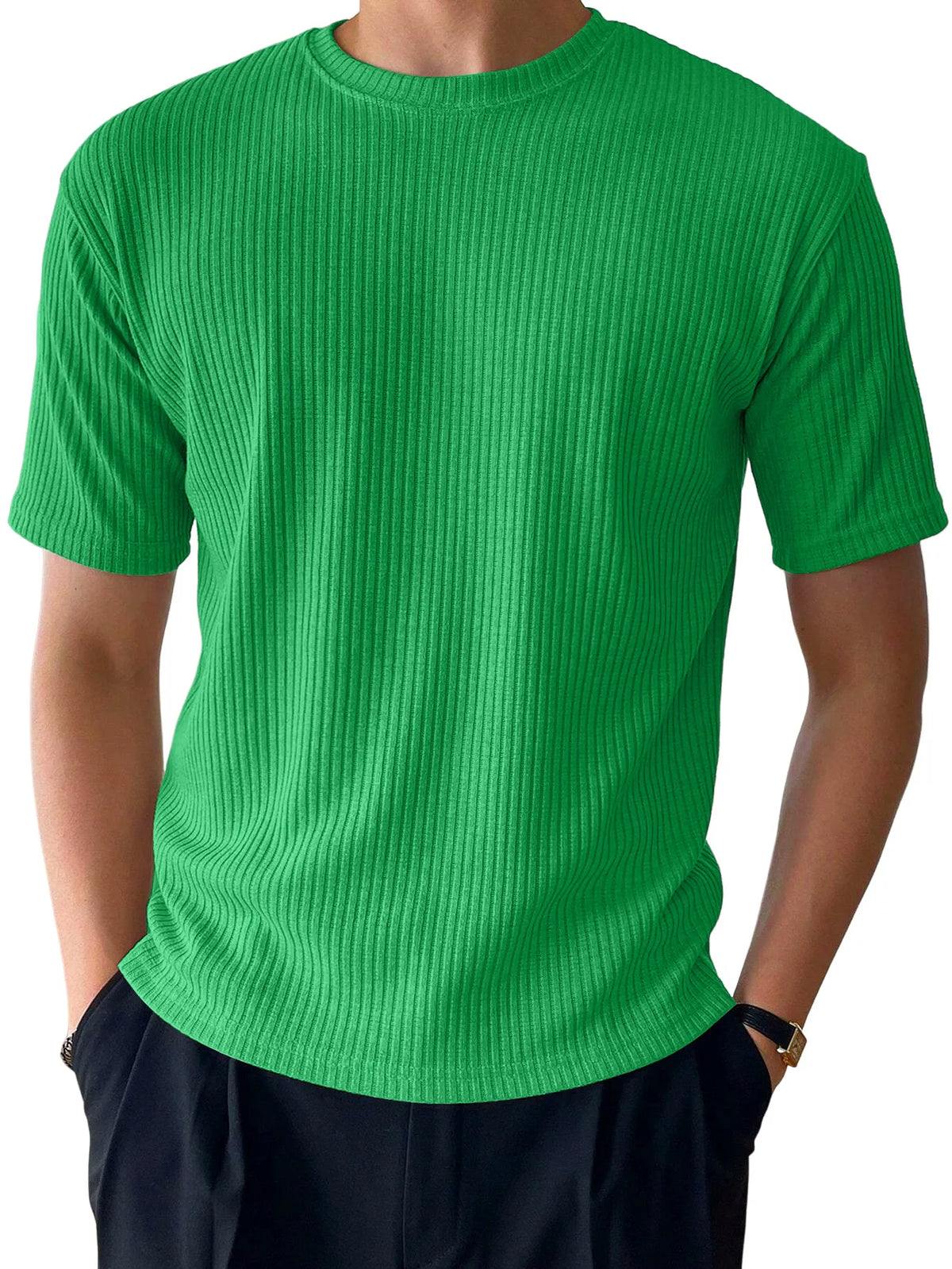 Carver Stripe Ribbed Tee