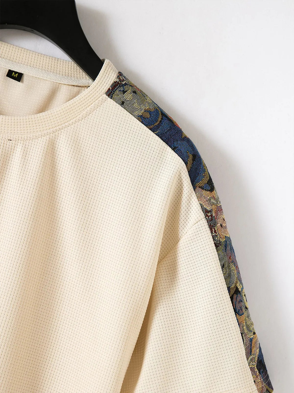 Merritt Colorblock Waffle Solid Tee