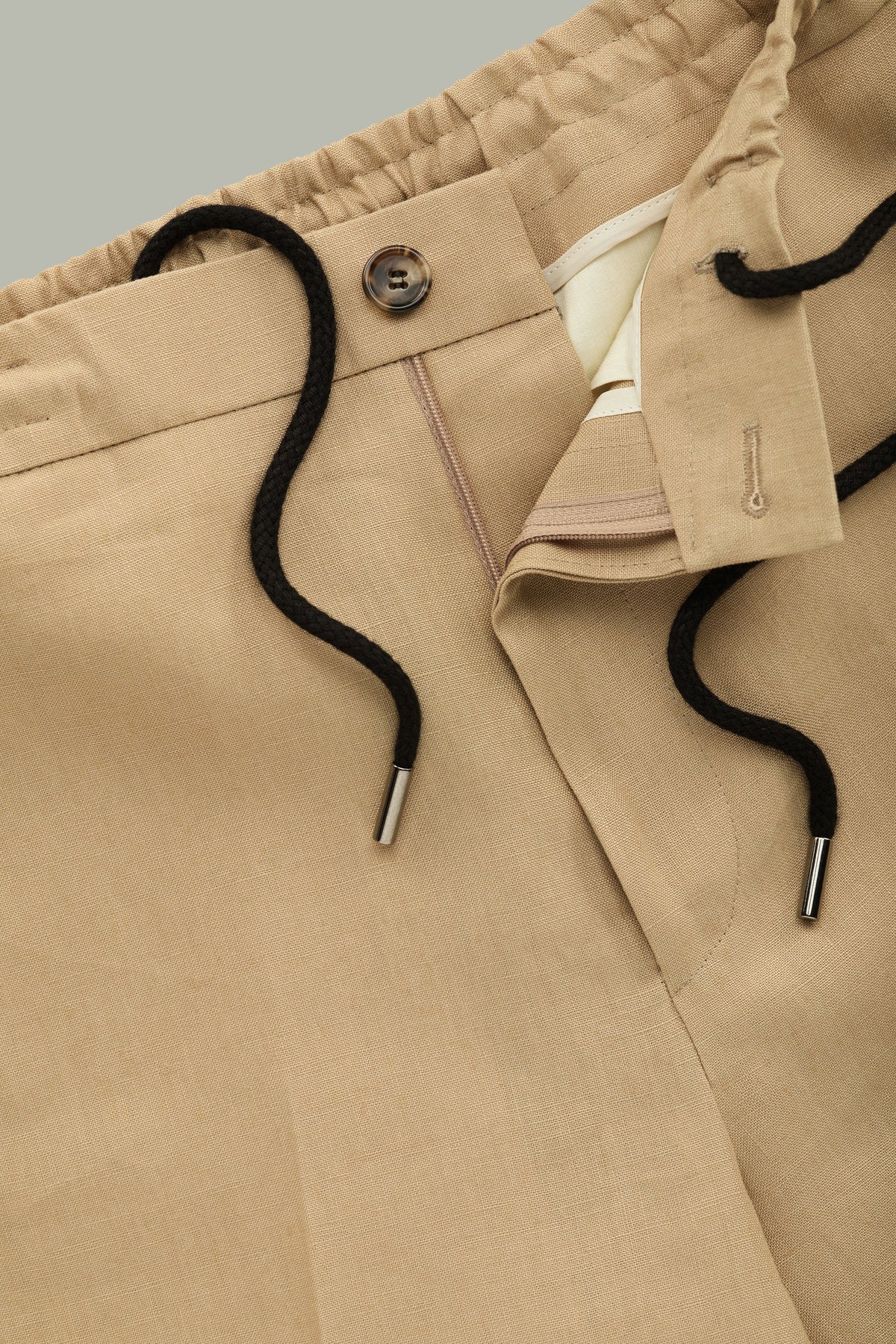 Dorian Sand Linen Easy Shorts