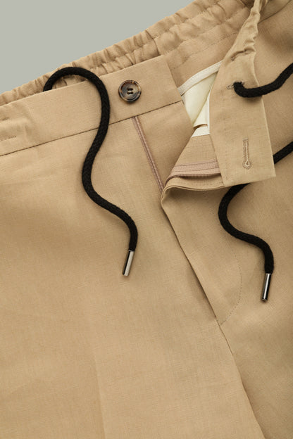 Dorian Sand Linen Easy Shorts