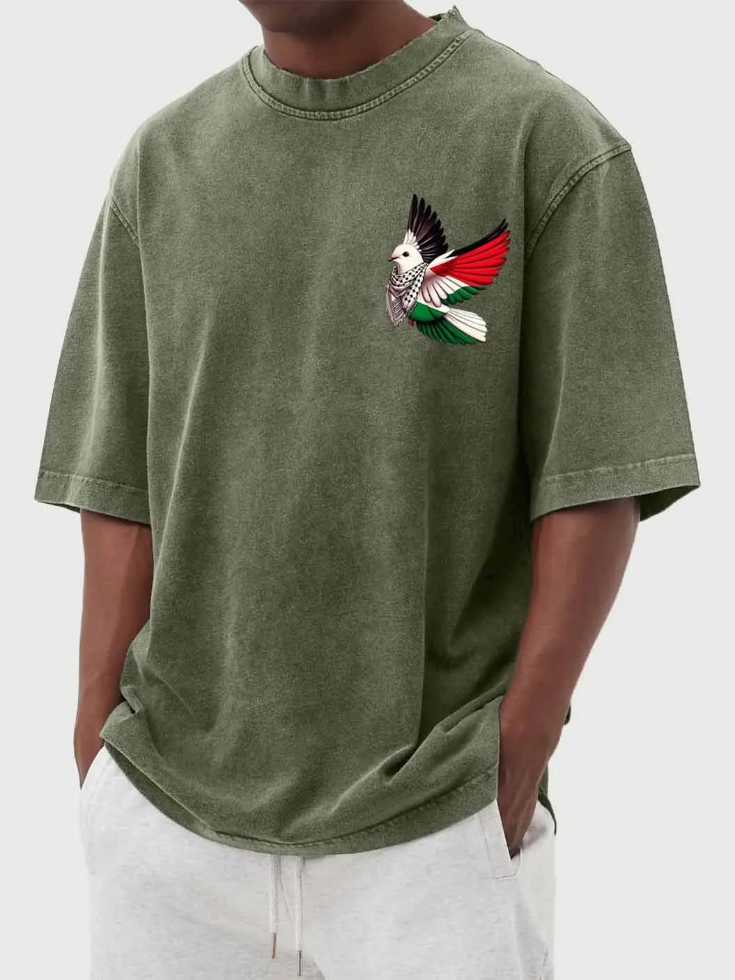 Keaton Vintage Dove Tee