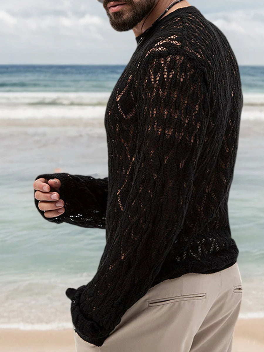 Everett Knit Long-Sleeve Shirt