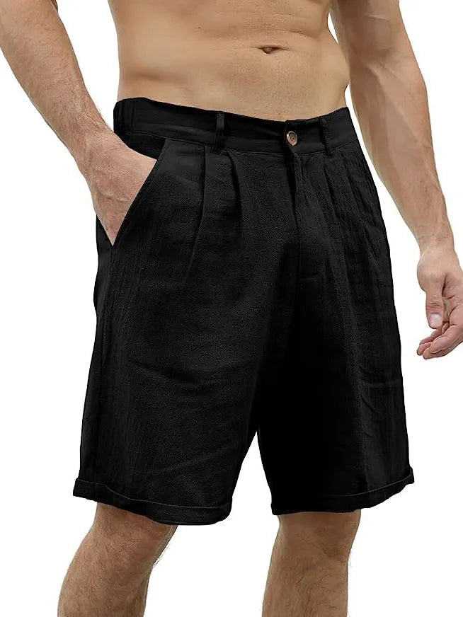 Grady Cotton-Linen Shorts