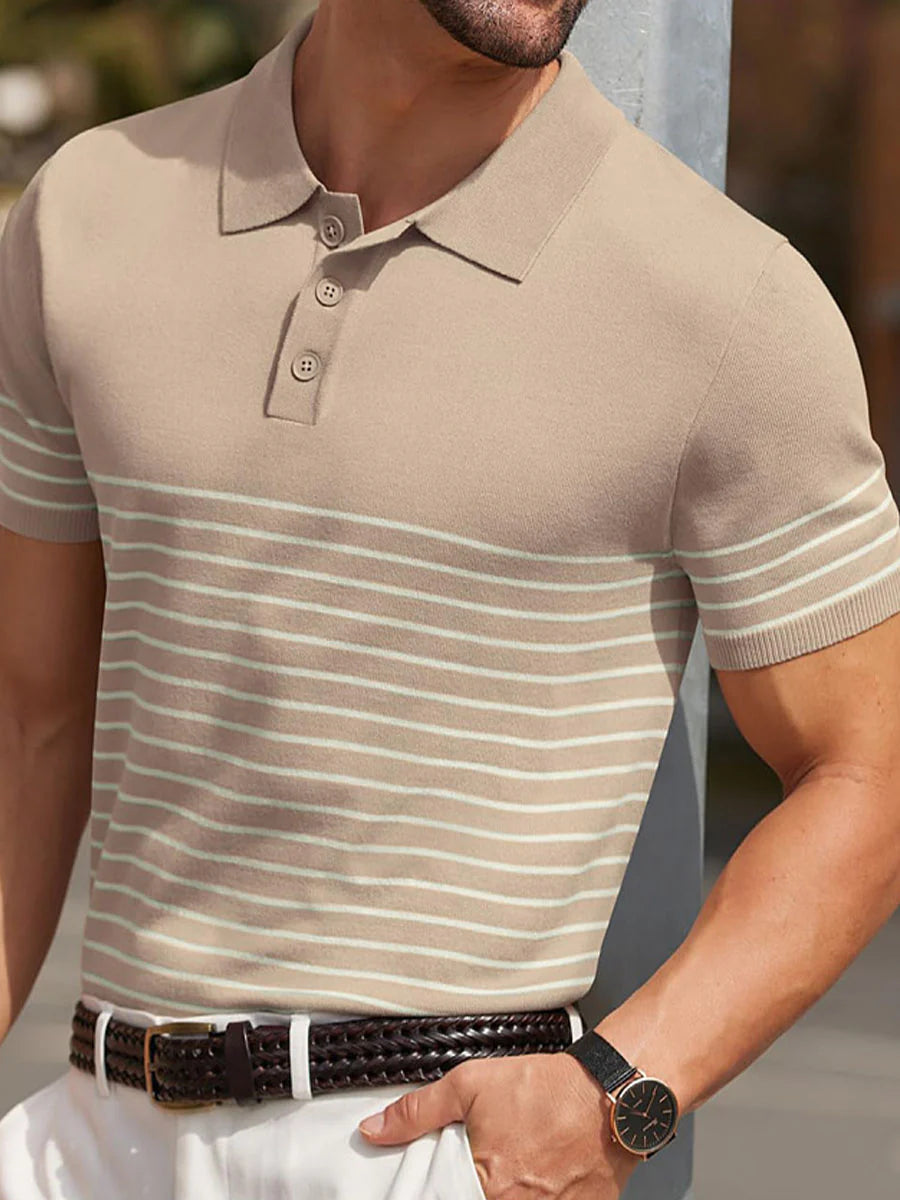 Foster Colorblock Cooling Knit Polo